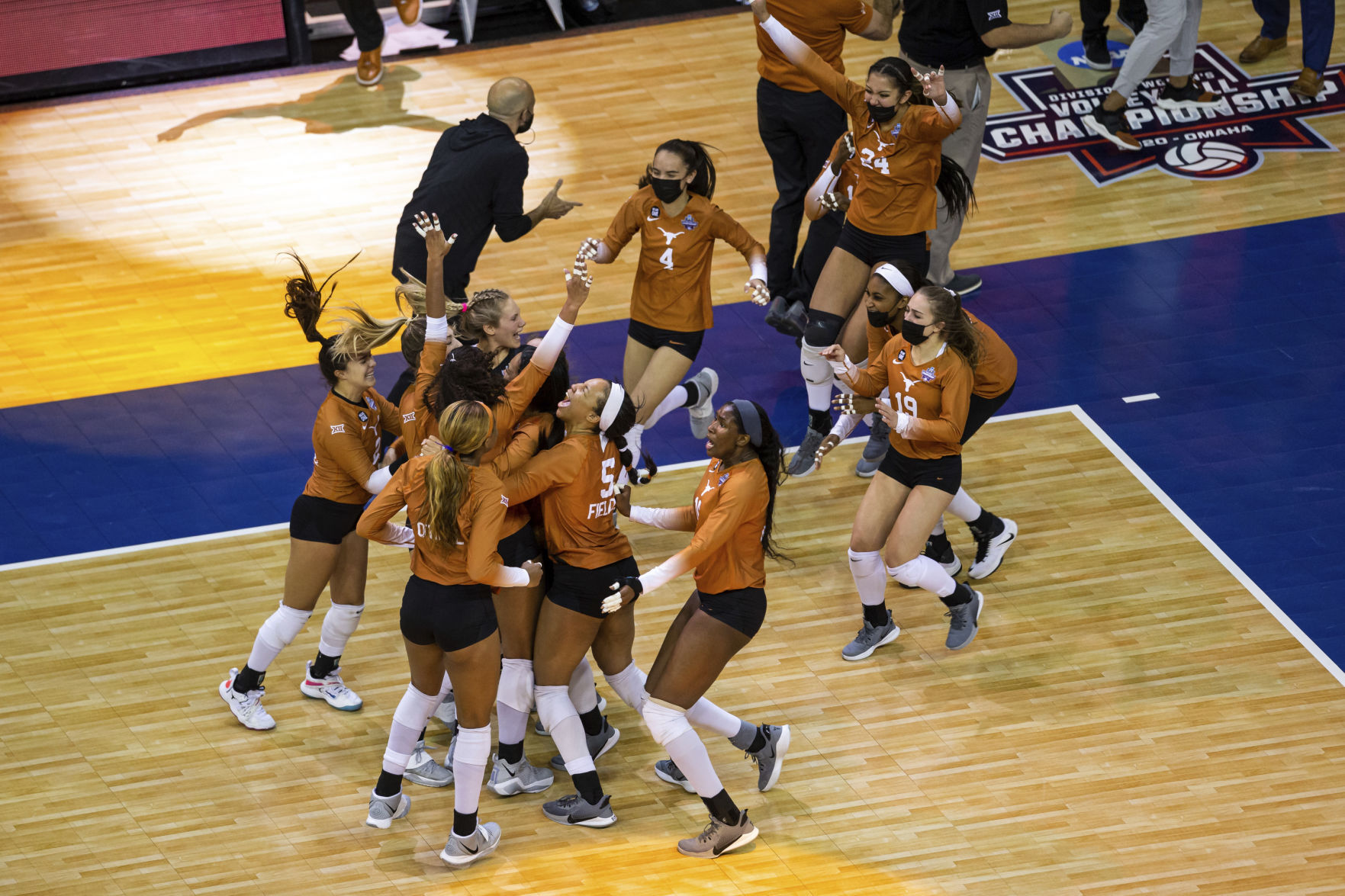 NCAA Texas Wisconsin Volleyball